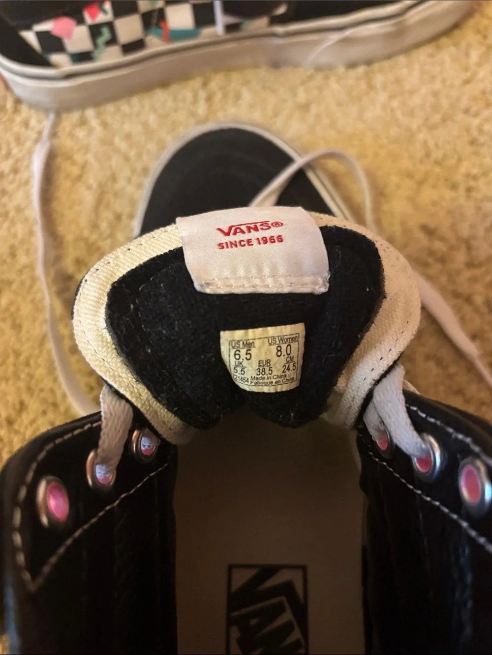 80s Sk8-hi Vans - Women’s 8/ Men’s 6.5